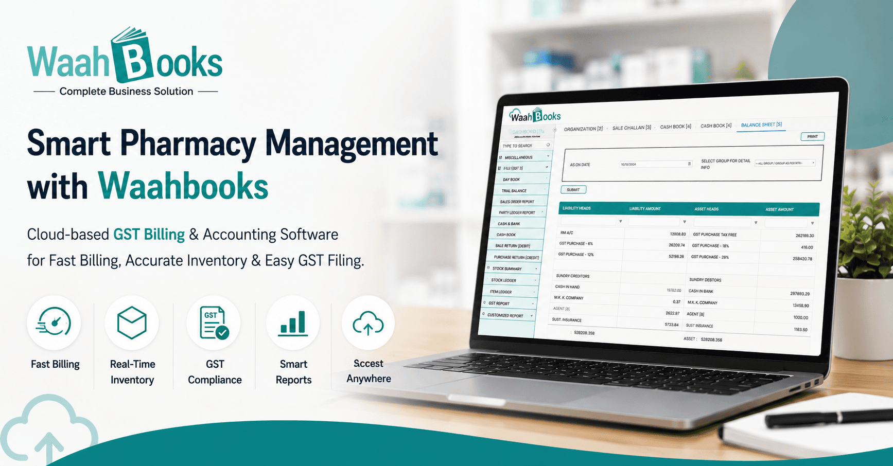 "Waahbooks - Cloud Based GST Billing & Accounting Software for Indian Businesses"